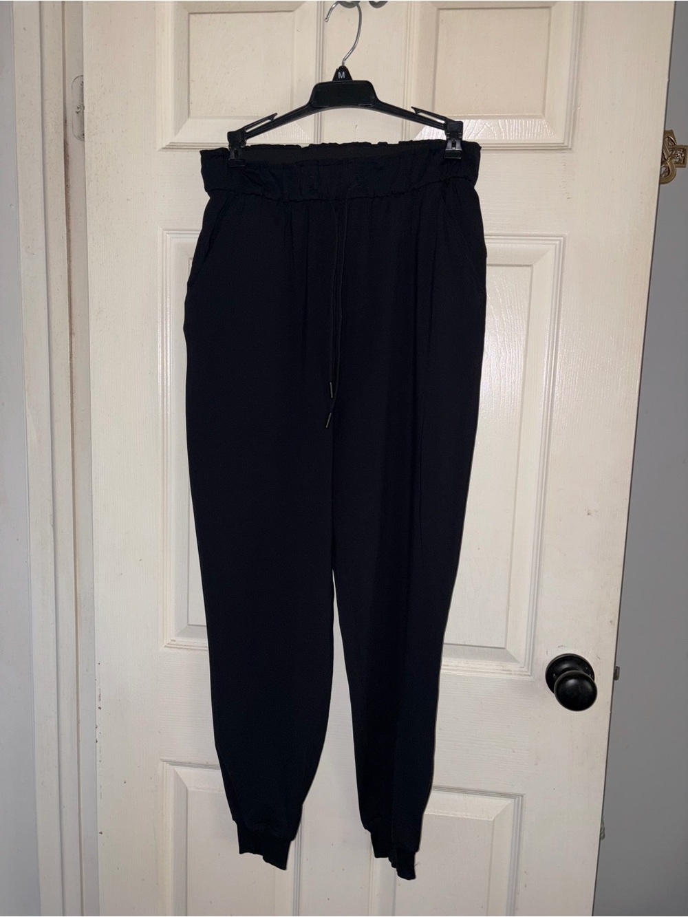 lululemon athletica Black High-Rise Paperbag Joggers